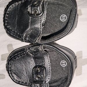 Black Kids Shoes with Buckle